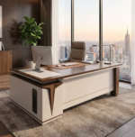 1800MM Executive L-Shaped Desk The 1800MM Executive L-Shaped Desk is a stylish and spacious office workstation designed for executives, managers, and professionals who need a practical and organized working environment. Its L-shaped configuration provides generous workspace for computers, documents, office accessories, and daily business activities. Designed to maximize corner space, this 1800MM L-shaped office desk provides an efficient workstation while maintaining a professional appearance. The extended desktop gives users room to separate computer equipment from paperwork, helping create a cleaner and more productive workspace. The executive design adds a sophisticated touch to modern offices. Its spacious layout is suitable for executive offices, management rooms, corporate workplaces, home offices, and other professional environments where functionality and presentation matter. Key Features 1800MM spacious desktop for comfortable working L-shaped configuration for efficient use of office space Executive-style design for a professional appearance Generous surface for computers, monitors, documents, and accessories