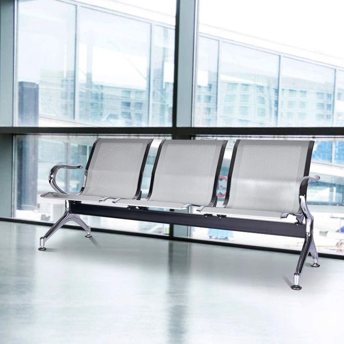 Reception Bench 3 link metallic bench, linear 3 seater bench, 3 seater metal bench, metallic airport bench, linear gang seating, 3 seater waiting bench, metal waiting chairs, 3 link office bench, silver metal bench, heavy duty metal bench, public waiting bench, reception waiting bench, hospital waiting bench, airport seating, steel waiting bench, 3 person metal bench, metallic reception chair, 3 seater public bench, linear seating system, gang chair bench, waiting room bench, office reception seating, clinic waiting bench, bank waiting chairs, station waiting bench, lobby metal bench, commercial waiting bench, outdoor metal bench, indoor metallic bench, institutional seating, modern waiting bench, sleek metal bench, linear design bench, industrial style bench, chrome waiting bench, perforated metal bench, metallic public chair, minimalist steel bench, heavy duty reception seating, commercial bench furniture, durable waiting chair, stainless steel bench, metallic beam seating, steel frame bench, metal slat bench, rust resistant bench, low maintenance bench, high capacity seating, sturdy reception bench, premium metal bench, waiting area furniture, guest seating bench, patient waiting bench, customer seating, visitor bench, lobby seating solutions, airport style seating, public hall bench, lounge waiting bench, high traffic bench, buy waiting bench, commercial seating price, metal bench online, office furniture bench, bulk waiting chairs, contract seating, reception bench supplier, affordable metal bench, durable office bench, commercial guest chair, hospital seating solutions, airport bench seating