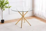 Modern 4 Seater Glass Round Table, 4 Seater Round Glass Table, modern glass dining table, round glass table, 4 seater dining table, glass dining table Kenya, round dining table Kenya, modern dining table Kenya, office round table, 4 seater office table, glass office table, round office table, modern office table, conference table, meeting table, round meeting table, glass meeting table, 4 person meeting table, contemporary dining table, stylish glass table, elegant round table, black round table, modern round table, glass top table, tempered glass table, durable glass table, round kitchen table, small dining table, compact dining table, space saving table, home dining table, apartment dining table, café table, restaurant dining table, hospitality table, office dining furniture, boardroom furniture, reception table, breakout table, collaboration table, round conference table, modern conference furniture, office furniture Kenya, dining furniture Kenya, furniture Nairobi, Nairobi dining table, Nairobi office table, glass furniture Kenya, modern furniture Kenya, affordable dining table Kenya, quality dining table Kenya, 4 seat dining furniture, four seater table, four person table, round 4 person table, circular dining table, contemporary table design, minimalist dining table, minimalist glass table, modern home furniture, contemporary home furniture, stylish dining furniture, elegant dining table, premium glass table, glass tabletop, round tabletop, modern table design, dining room table, kitchen dining table, office break room table, staff dining table, cafeteria table, meeting room table, office discussion table, collaborative office table, modern workspace table, round workspace table, glass conference table Kenya, glass meeting table Kenya, round conference table Kenya, 4 seater table Kenya, round dining table Nairobi, glass dining table Nairobi, modern dining table Nairobi, office table Nairobi, custom glass table, custom round table, modern custom furniture, commercial dining table, business furniture Kenya, contemporary office furniture, modern office furniture Kenya, durable office table, versatile round table, modern 4 seater glass round table.