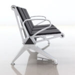 3 Seater Waiting Bench, Airport Seating Bench, Metallic Reception Chair, Office Waiting Room Furniture, Padded Public Seating, Commercial Gang Bench, Chrome Frame Lobby Bench, Hospital Waiting Room Bench, 3 Seater Metal Chair, Visitor Waiting Seating, Executive Reception Bench, PU Leather Waiting Chair