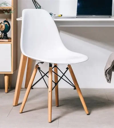 White Plastic Eames Chair, White Eames Chair Kenya, Eames Dining Chair Nairobi, Plastic Dining Chair Kenya, Modern White Chair Kenya, Eames Chair Nairobi, White Office Visitor Chair, Ergonomic Plastic Chair, Scandinavian Chair Kenya, Café Chair Kenya, Restaurant Chair Nairobi, Reception Chair Kenya, Modern Dining Furniture, Contemporary Chair Kenya, Home Furniture Nairobi