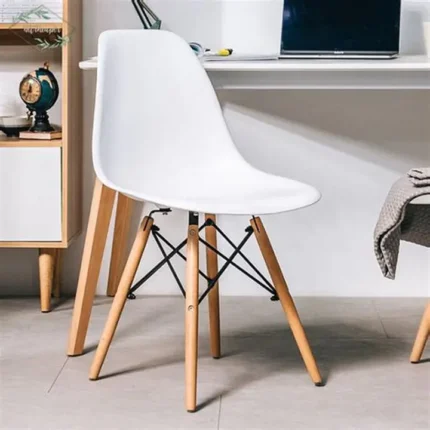 White Plastic Eames Chair, White Eames Chair Kenya, Eames Dining Chair Nairobi, Plastic Dining Chair Kenya, Modern White Chair Kenya, Eames Chair Nairobi, White Office Visitor Chair, Ergonomic Plastic Chair, Scandinavian Chair Kenya, Café Chair Kenya, Restaurant Chair Nairobi, Reception Chair Kenya, Modern Dining Furniture, Contemporary Chair Kenya, Home Furniture Nairobi
