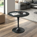 Round Black Eames Table - Image 2