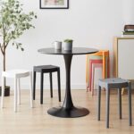 Round Black Eames Table, Black Eames Table Kenya, Round Table Nairobi, Eames Dining Table Kenya, Black Round Dining Table, Modern Round Table Kenya, Small Round Table Nairobi, Café Table Kenya, Restaurant Table Kenya, Office Meeting Table, Modern Dining Furniture Kenya, Contemporary Table Nairobi, Eames Furniture Kenya, Home Dining Table, Office Furniture Nairobi,