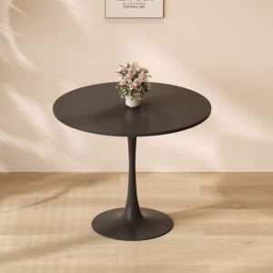 Round Black Eames Table, Black Eames Table Kenya, Round Table Nairobi, Eames Dining Table Kenya, Black Round Dining Table, Modern Round Table Kenya, Small Round Table Nairobi, Café Table Kenya, Restaurant Table Kenya, Office Meeting Table, Modern Dining Furniture Kenya, Contemporary Table Nairobi, Eames Furniture Kenya, Home Dining Table, Office Furniture Nairobi,