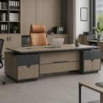 240CM Solid Executive Desk  Command the room with the 240CM Solid Executive Desk, a massive statement piece engineered for senior executives, directors, and leaders who require maximum surface space and refined elegance. Spanning an expansive 2.4 meters, this high-end desk balances luxurious design with structural durability to transform any corporate suite or spacious home office. Key Features Expansive 240cm Surface: Offers immense workspace for multiple monitors, conference call setups, and extensive document organization. Solid Heavy-Duty Construction: Built with premium high-density materials to ensure long-lasting stability, strength, and durability. Built-in Storage Solutions: Includes integrated drawers, side cabinets, and lockable compartments to keep confidential files organized. Integrated Wire Management: Built-in grommets and cable channels keep power cords hidden and clutter-free. Polished Professional Finish: Features rich wood grain textures and smooth edge detailing for an authoritative corporate aesthetic. Designed for Leadership & Productivity A expansive desk creates a clear and structured work process. The 240CM Solid Executive Desk provides ample space to host small face-to-face discussions, review large blueprints, or manage multi-screen digital workflows simultaneously. Its ergonomic layout ensures all essential tools remain within easy reach while maintaining a clean, clutter-free desktop. Premium Craftsmanship for High-Impact Offices Crafted to serve as the focal point of executive suites, this desk combines traditional authority with modern office functionality. The sturdy frame supports heavy office equipment effortlessly, while the rich finish protects against daily wear, scratches, and stains—preserving its professional look for years to come. Ideal Applications Executive and C-Suite office suites Boardrooms and management offices Spacious home office setups Law firms and financial consulting offices Government and institutional leadership suites