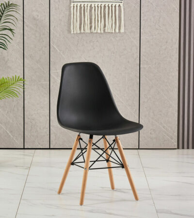 Black Eames Plastic Chair, black plastic chair, Eames plastic chair, black Eames chair, Eames style plastic chair, black Eiffel chair, Eames molded plastic chair, modern plastic chair, black dining chair, iconic plastic chair, Mid-Century modern chair, Eames side chair, black molded chair, designer plastic chair, modern accent chair, black office chair, stylish dining chair, contemporary plastic chair, durable plastic chair, black accent chair, minimalist plastic chair, Eames replica chair, black shell chair, plastic armchair, black armchair, ergonomic plastic chair, modern cafe chair, restaurant plastic chair, commercial seating, black visitor chair, black reception chair, home office chair, desk chair, study chair, vanity chair, living room accent chair, dining room chair, retro plastic chair, molded shell chair, wooden leg plastic chair, Eiffel leg chair, metal leg plastic chair, stylish home seating, premium plastic chair, compact plastic chair, versatile seating, indoor plastic chair, outdoor plastic chair, modern home furniture, black plastic chair Kenya, Eames chair Kenya, Eames plastic chair Nairobi, black dining chairs Kenya, modern chairs Nairobi, office visitor chairs Kenya, designer furniture Kenya, plastic chairs supplier Nairobi, affordable Eames chair Kenya, durable office seating Kenya